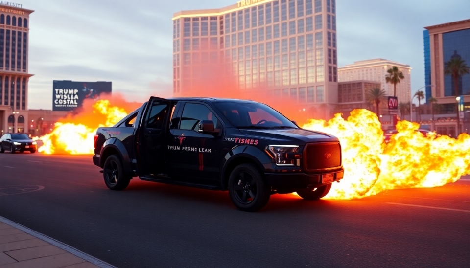 Explosive Incident Involving Tesla Cybertruck Outside Trump's Las Vegas Hotel Linked to Generative AI